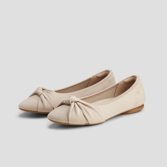 Vivaia Almond-Toe Knotted Flats (Bibi) - Picture 1 of 10